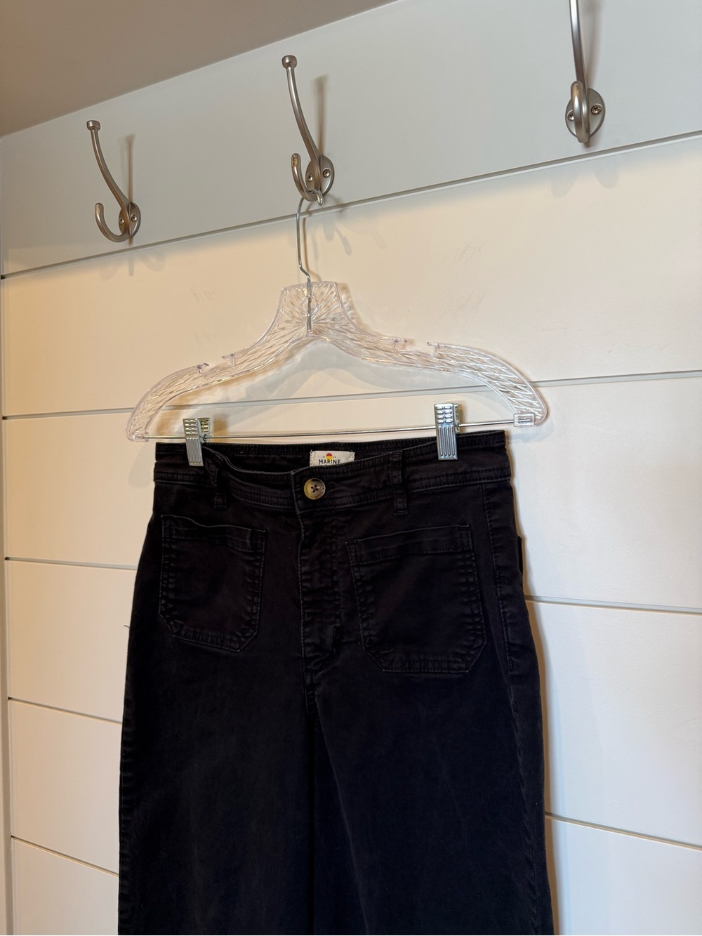 Marine Layer Bridget Wide Leg Front Pocket Crop Pant sz 8 - Picture 4 of 8